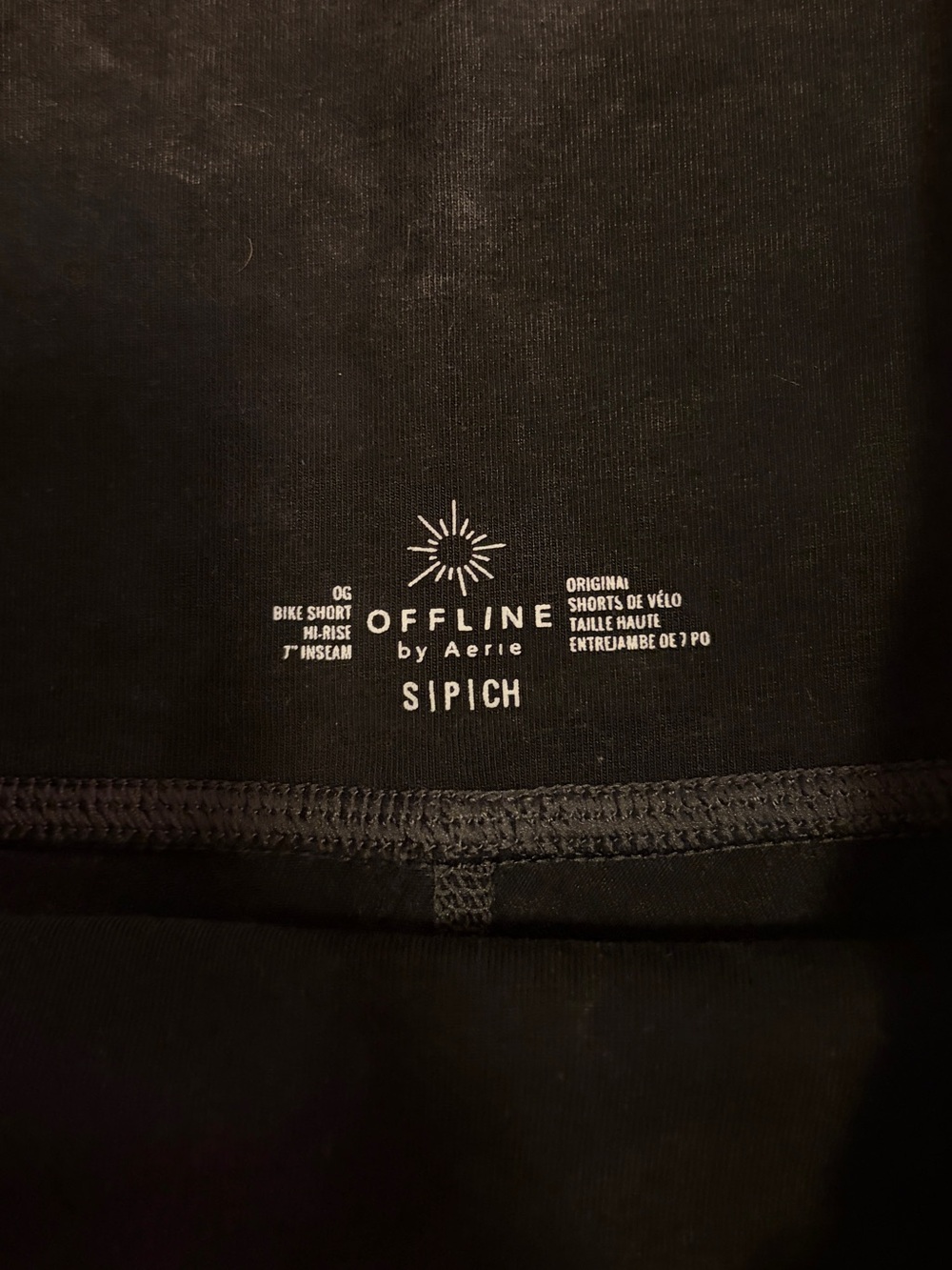 OFFLINE by aerie Washed Gray High-Rise Cotton Bike Shorts - Picture 2 of 4